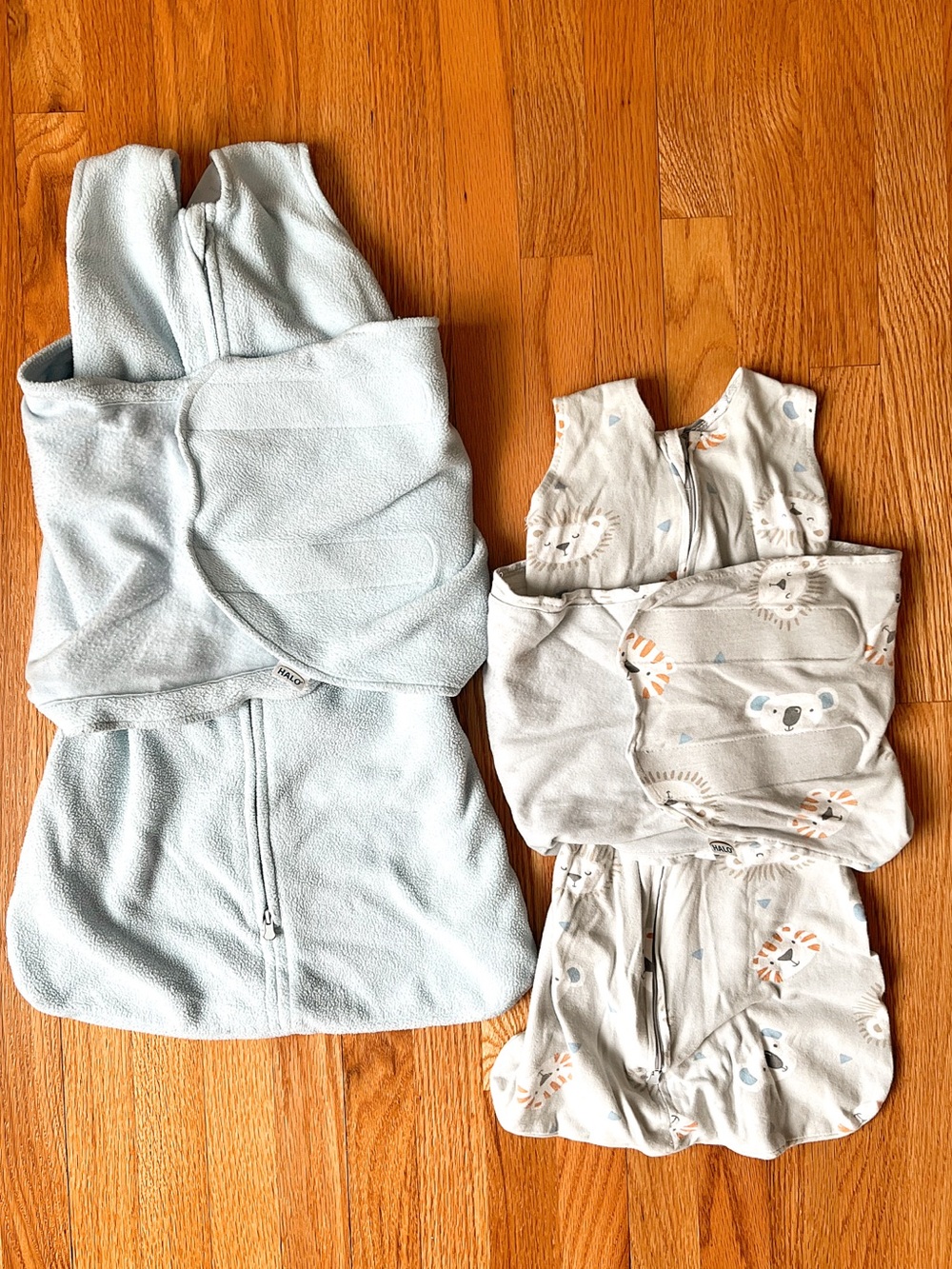 HALO SleepSack Swaddles (2) Size 3-6 month